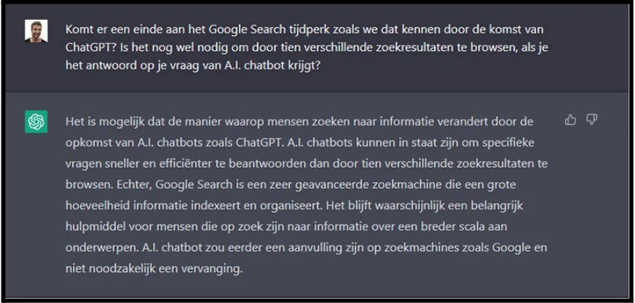chatgpt het einde van google