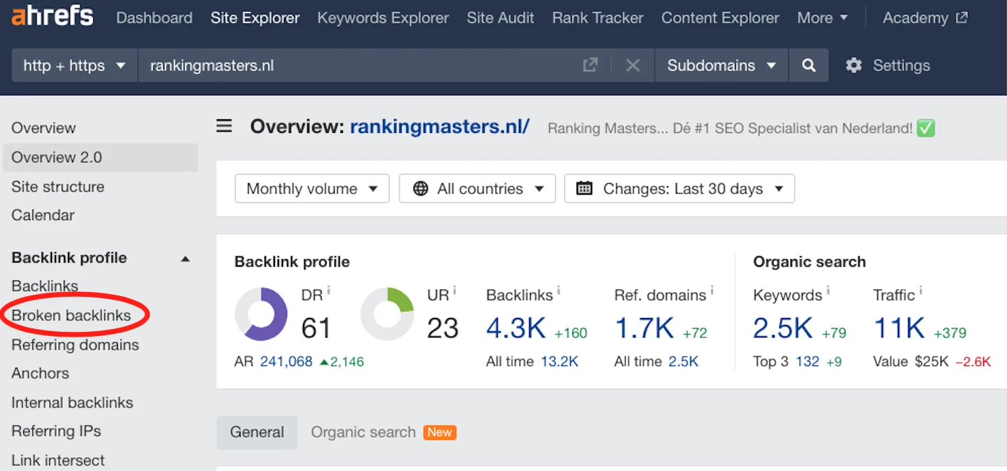 Broken Linkbuilding Strategie