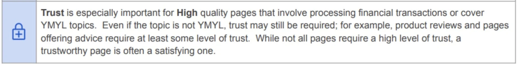 google eeat richtlijnen trust