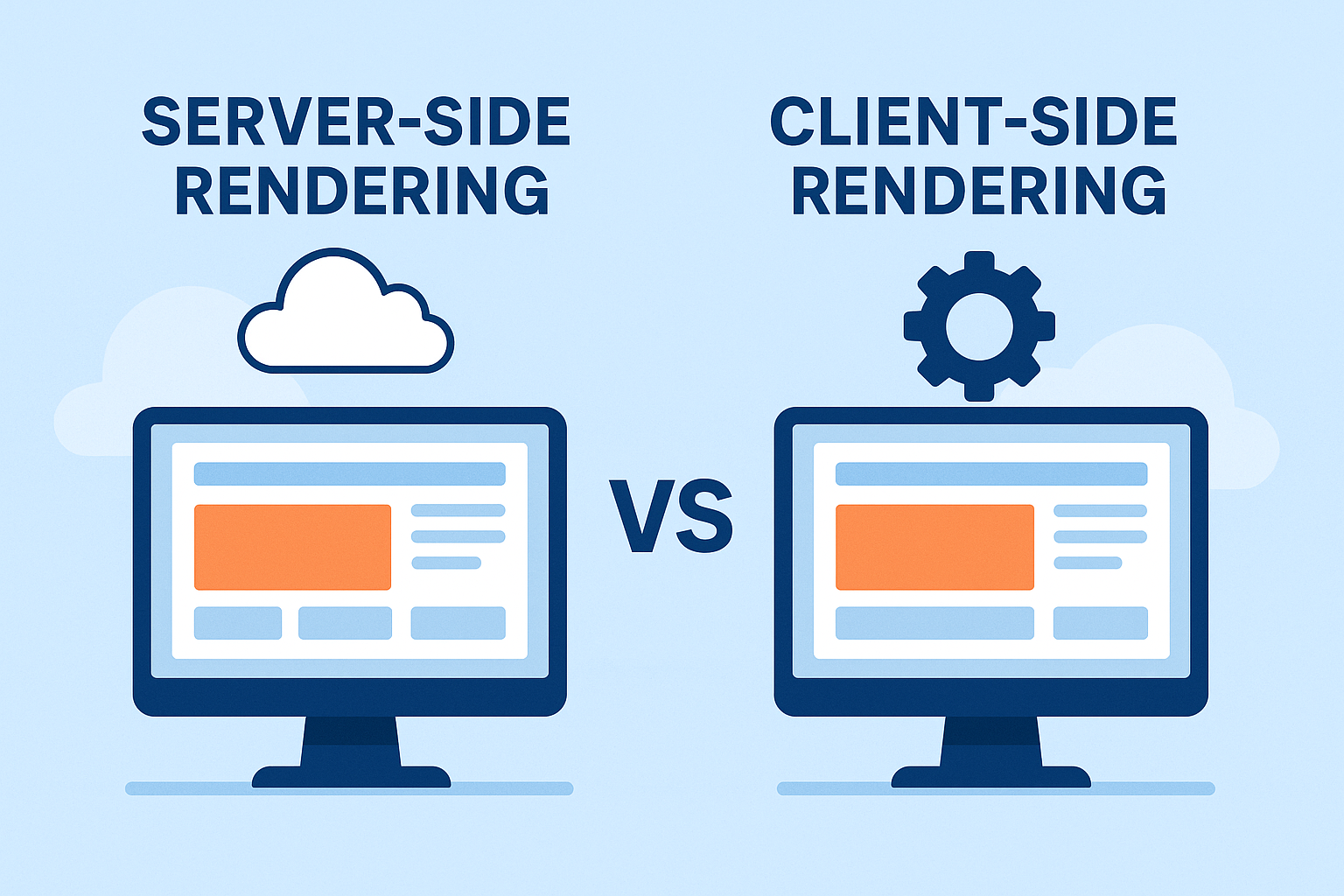 Server-side rendering versus client-side rendering anno 2025