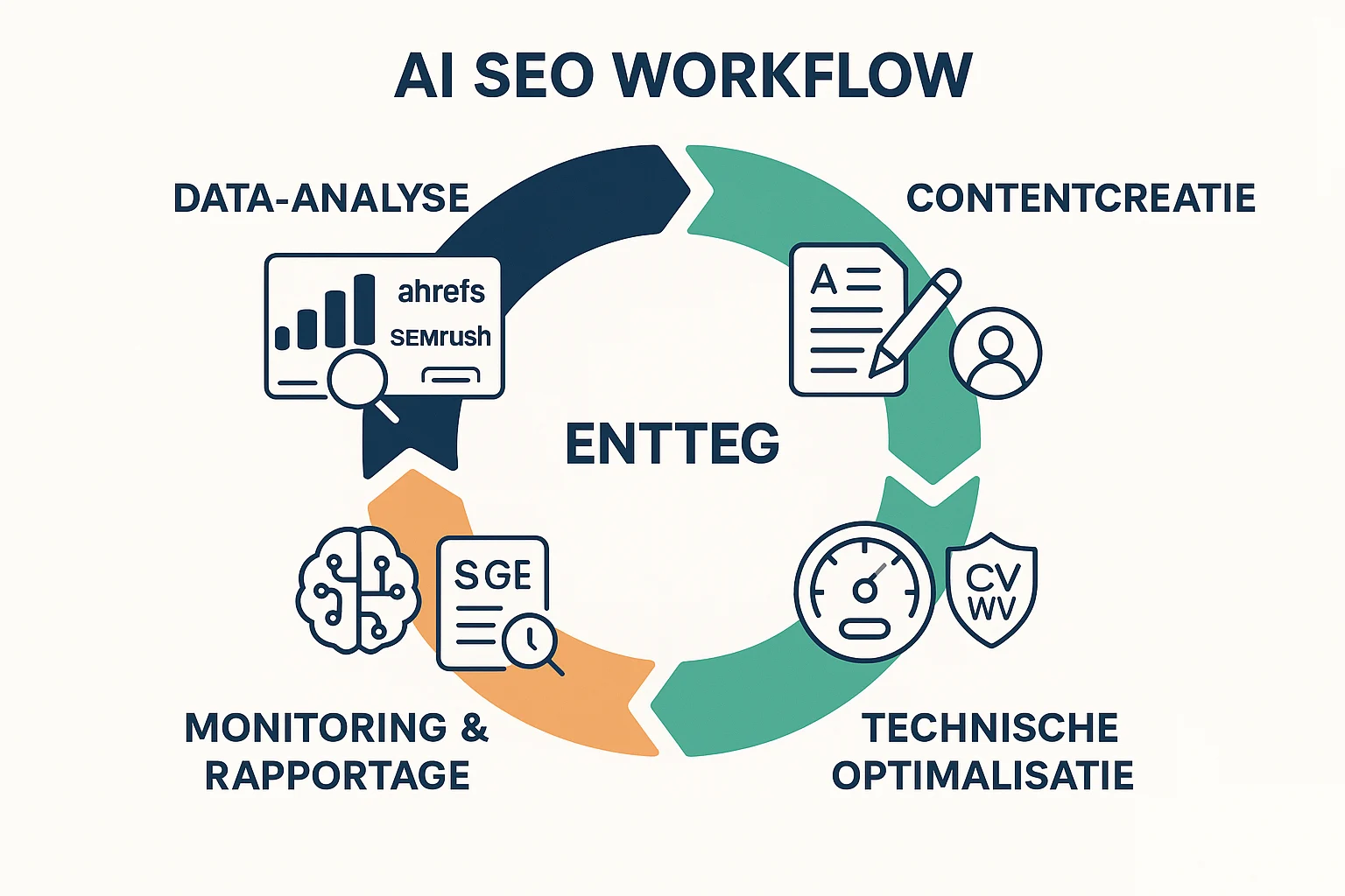 Hoe ziet een AI SEO workflow er in de praktijk uit?