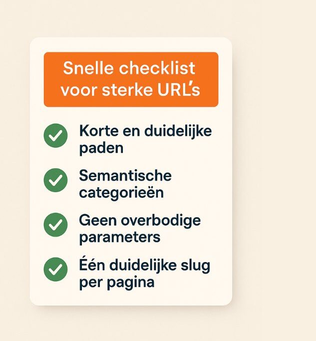 Hoe helpt een goede URL structuur bij AI Search en GEO optimalisatie?