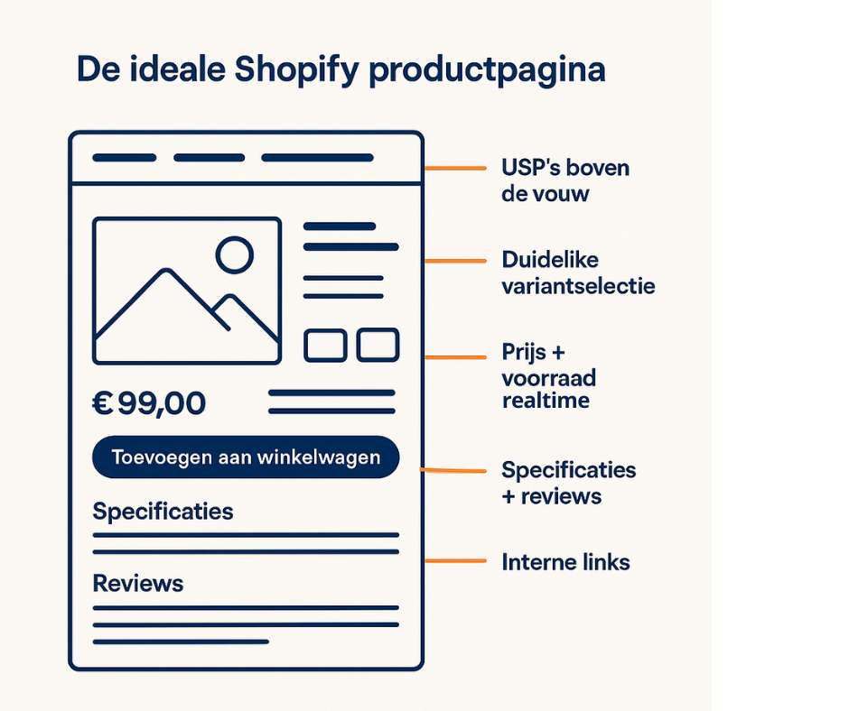 Welke criteria gebruiken we om de vijftien best presterende Shopify webshops te beoordelen?