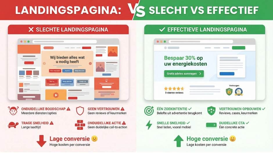 Welke rol spelen landingspagina’s bij het succes van je Google Ads campagne?