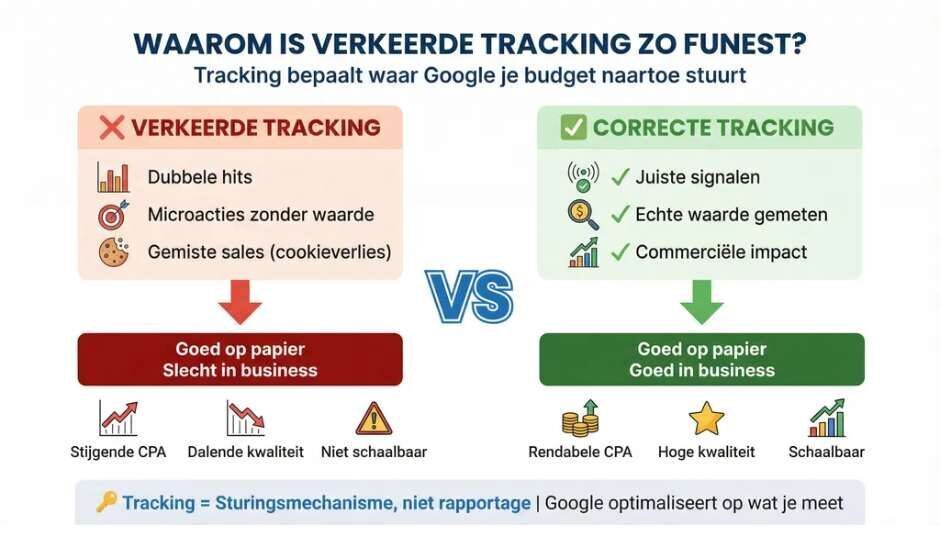 Waarom zijn conversietrackingproblemen in Google Ads zo funest voor rendement?