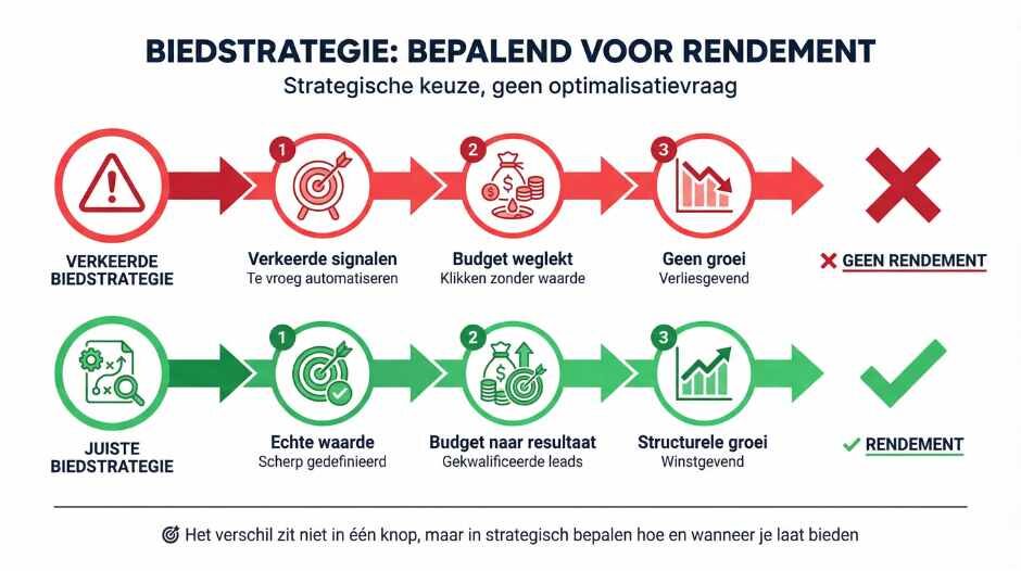 Waarom is de keuze voor een biedstrategie bepalend voor je rendement?