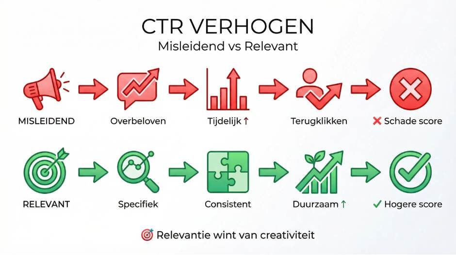Hoe verhoog je de verwachte CTR zonder misleidende advertenties?