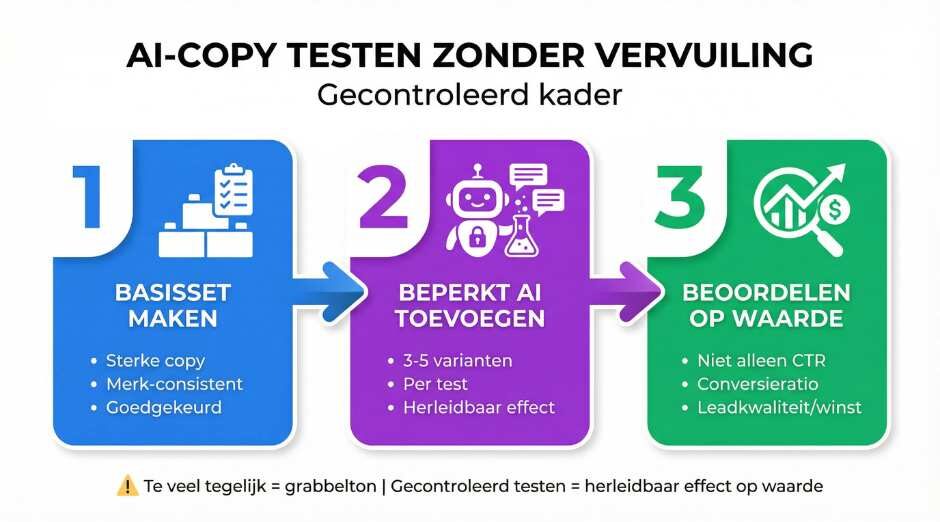 Hoe test je AI copy zonder je account te vervuilen?