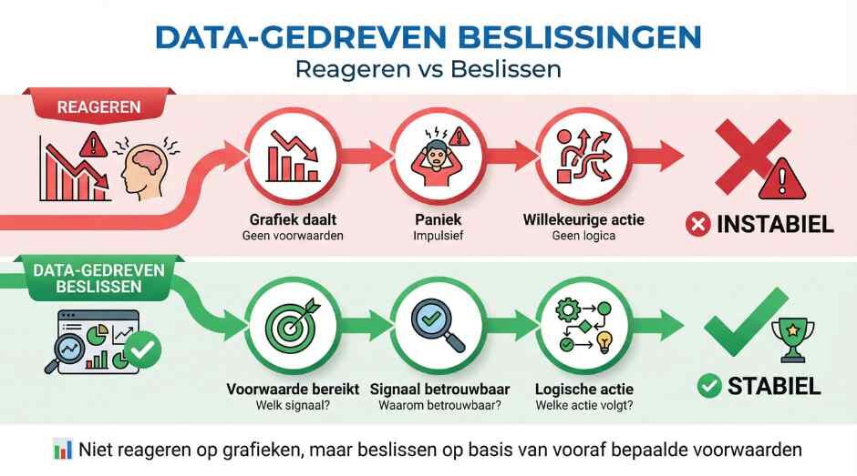 Wanneer is een Google Ads beslissing data-gedreven genoeg om actie te nemen?