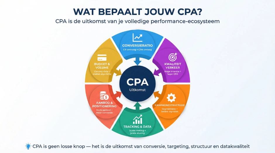 Welke factoren beïnvloeden je CPA en waar moet je op sturen?