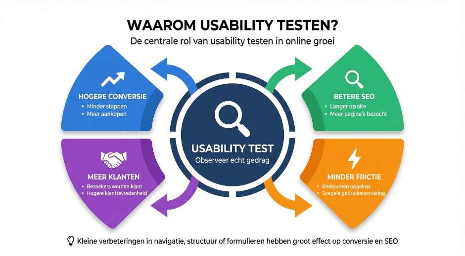 Wat is usability testen en waarom is het belangrijk voor conversie en SEO?