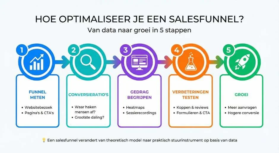 Hoe meet en optimaliseer je een salesfunnel?